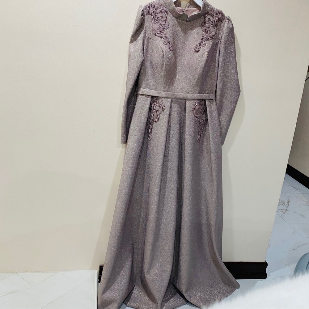 Evening maxi shiny dress - Picture 8 of 8